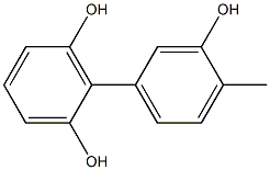 4'-Methyl-1,1'-biphenyl-2,3',6-triol 结构式