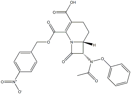 (6R,7S)-7-(Phenoxyacetylamino)-3-carboxy-8-oxo-1-azabicyclo[4.2.0]oct-2-ene-2-carboxylic acid 2-(p-nitrobenzyl) ester Structure