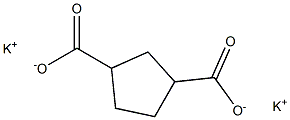 1,3-Cyclopentanedicarboxylic acid dipotassium salt Structure