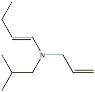 (E)-N-Isobutyl-N-(2-propenyl)-1-buten-1-amine Structure