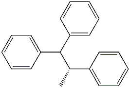 [R,(+)]-1,1,2-トリフェニルプロパン 化学構造式