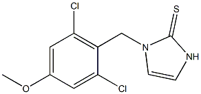 1-(2,6-Dichloro-4-methoxybenzyl)-1,3-dihydro-2H-imidazole-2-thione Structure