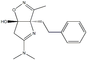 (3aR,6aS)-6,6a-Dihydro-3-methyl-3a-(2-phenylethyl)-5-(dimethylamino)-3aH-1-oxa-2,4-diazapentalen-6a-ol