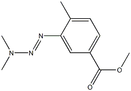 3-(3,3-Dimethyl-1-triazeno)-p-toluic acid methyl ester,,结构式
