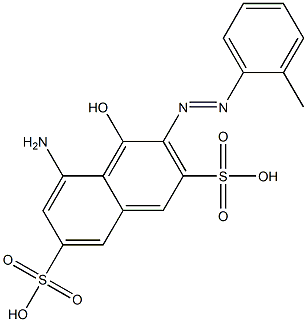 5-Amino-4-hydroxy-3-(o-methylphenylazo)-2,7-naphthalenedisulfonic acid