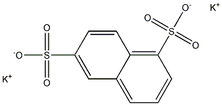 1,6-ナフタレンジスルホン酸二カリウム 化学構造式