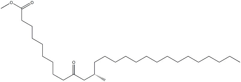 [S,(-)]-12-Methyl-10-oxoheptacosanoic acid methyl ester Struktur