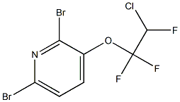 2-Bromo-3-(2-chloro-1,1,2-trifluoroethoxy)-6-bromopyridine,,结构式