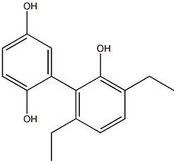 3',6'-Diethyl-1,1'-biphenyl-2,2',5-triol Structure