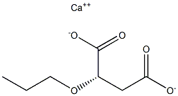 (-)-2-O-プロピル-L-りんご酸カルシウム 化学構造式