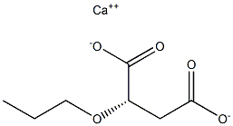 [S,(-)]-2-Propoxysuccinic acid calcium salt Structure