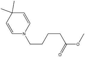 1,4-Dihydro-4,4-dimethylpyridine-1-valeric acid methyl ester Struktur