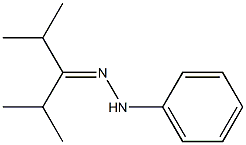 1-フェニル-2-(2,4-ジメチルペンタン-3-イリデン)ヒドラジン 化学構造式