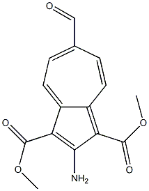 2-Amino-6-formylazulene-1,3-dicarboxylic acid dimethyl ester Structure