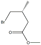 [R,(+)]-3-Bromomethylbutyric acid methyl ester Structure