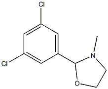 2-(3,5-Dichlorophenyl)-3-methyloxazolidine,,结构式