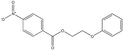 p-Nitrobenzoic acid 2-phenoxyethyl ester Structure