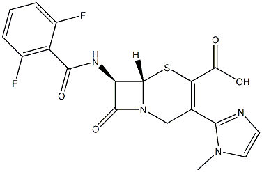  (7R)-7-[(2,6-Difluorobenzoyl)amino]-3-(1-methyl-1H-imidazol-2-yl)cepham-3-ene-4-carboxylic acid