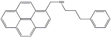 1-(3-フェニルプロピルアミノメチル)ピレン 化学構造式
