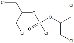 クロロホスホン酸ビス[2-クロロ-1-(クロロメチル)エチル] 化学構造式