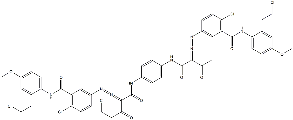 3,3'-[2-(Chloromethyl)-1,4-phenylenebis[iminocarbonyl(acetylmethylene)azo]]bis[N-[2-(2-chloroethyl)-4-methoxyphenyl]-6-chlorobenzamide]