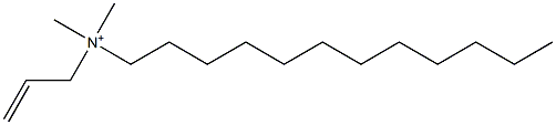 アリルドデシルジメチルアミニウム 化学構造式