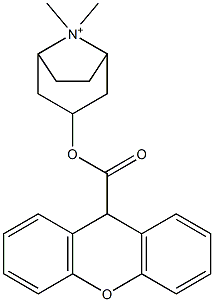  8,8-Dimethyl-3-[(9H-xanthen-9-ylcarbonyl)oxy]-8-azoniabicyclo[3.2.1]octane