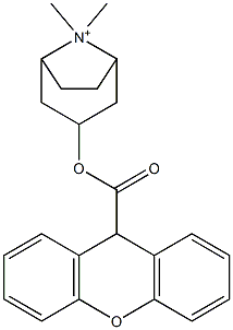 8,8-Dimethyl-3-[(9H-xanthen-9-ylcarbonyl)oxy]-8-azoniabicyclo[3.2.1]octane