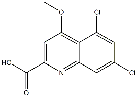 5,7-Dichloro-4-methoxyquinoline-2-carboxylic acid Structure