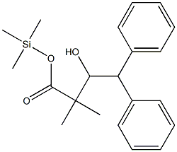  2,2-Dimethyl-3-hydroxy-4,4-diphenylbutyric acid (trimethylsilyl) ester