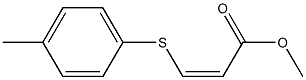 (Z)-3-[(4-Methylphenyl)thio]acrylic acid methyl ester Structure