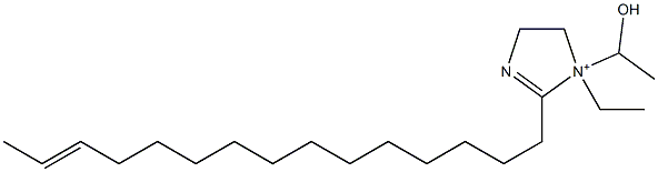 1-Ethyl-1-(1-hydroxyethyl)-2-(13-pentadecenyl)-2-imidazoline-1-ium 结构式