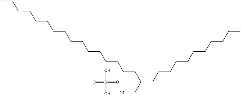 Sulfuric acid 2-undecyloctadecyl=sodium salt 结构式