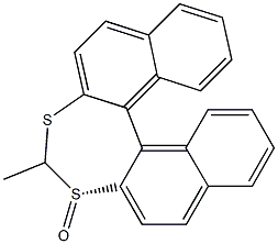 (S)-4-Methyldinaphtho[2,1-d:1',2'-f][1,3]dithiepin 3-oxide Struktur