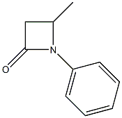 1-Phenyl-4-methylazetidin-2-one Struktur