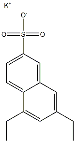 5,7-Diethyl-2-naphthalenesulfonic acid potassium salt Structure