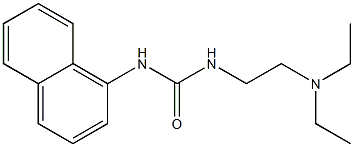 3-[2-(Diethylamino)ethyl]-1-(1-naphtyl)urea Structure