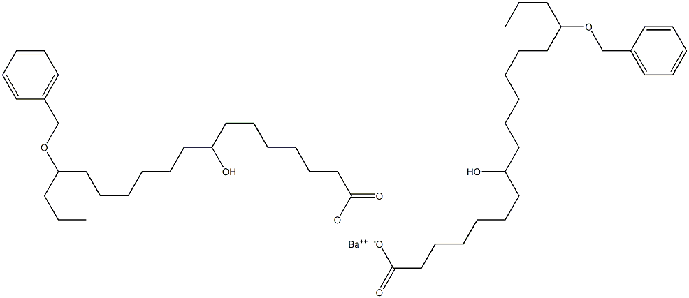 Bis(15-benzyloxy-8-hydroxystearic acid)barium salt Structure