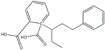 (+)-フタル酸水素1-[(S)-1-フェニルペンタン-3-イル] 化学構造式