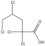 2,2,4,5-Tetrachlorovaleric acid 结构式