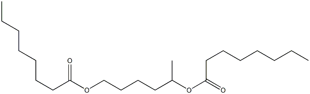 Dioctanoic acid 1,5-hexanediyl ester Structure