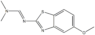 N1,N1-ジメチル-N2-(5-メトキシベンゾチアゾール-2-イル)ホルムアミジン 化学構造式