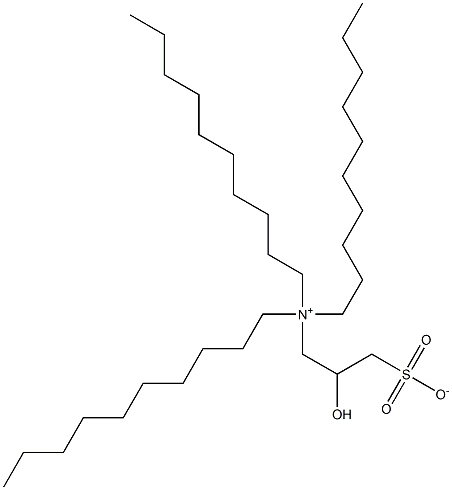 N,N-Didecyl-N-(2-hydroxy-3-sulfonatopropyl)-1-decanaminium Struktur