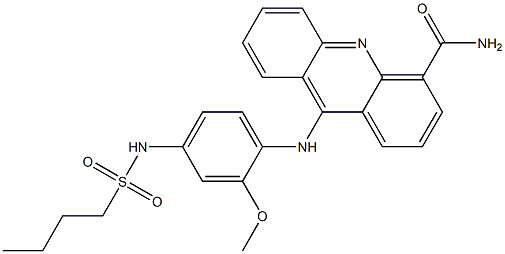 N-[4-[(4-Carbamoylacridin-9-yl)amino]-3-methoxyphenyl]-1-butanesulfonamide|