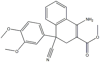 1-Amino-4-cyano-3,4-dihydro-4-(3,4-dimethoxyphenyl)naphthalene-2-carboxylic acid methyl ester