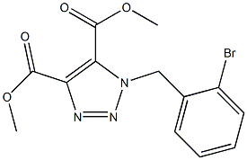 1-(2-Bromobenzyl)-1H-1,2,3-triazole-4,5-dicarboxylic acid dimethyl ester Structure