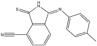 7-Cyano-2,3-dihydro-3-(4-methylphenylimino)-1H-isoindole-1-thione|