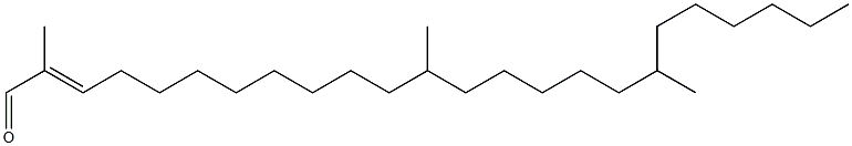 2,12,18-Trimethyl-2-tetracosen-1-al Structure