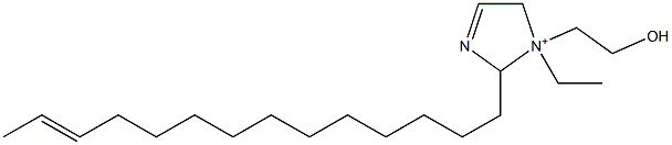 1-エチル-1-(2-ヒドロキシエチル)-2-(12-テトラデセニル)-3-イミダゾリン-1-イウム 化学構造式
