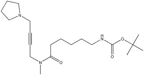 N-Methyl-N-[4-(1-pyrrolidinyl)-2-butynyl]-6-(Boc-amino)hexanamide Structure